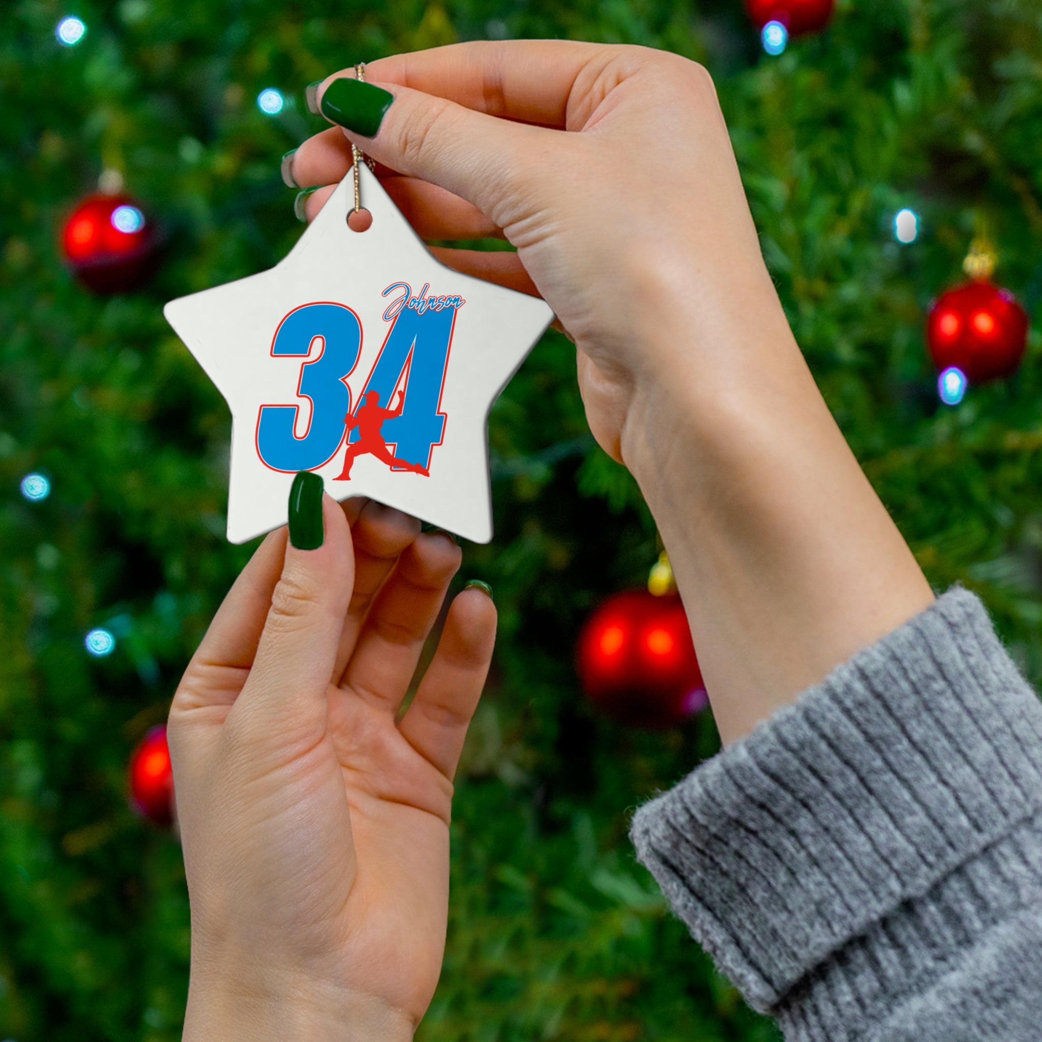 Ethan Johnson Ceramic Ornament