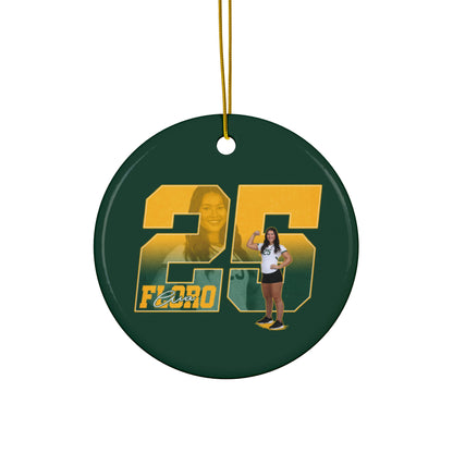 Ava Floro Ceramic Ornament