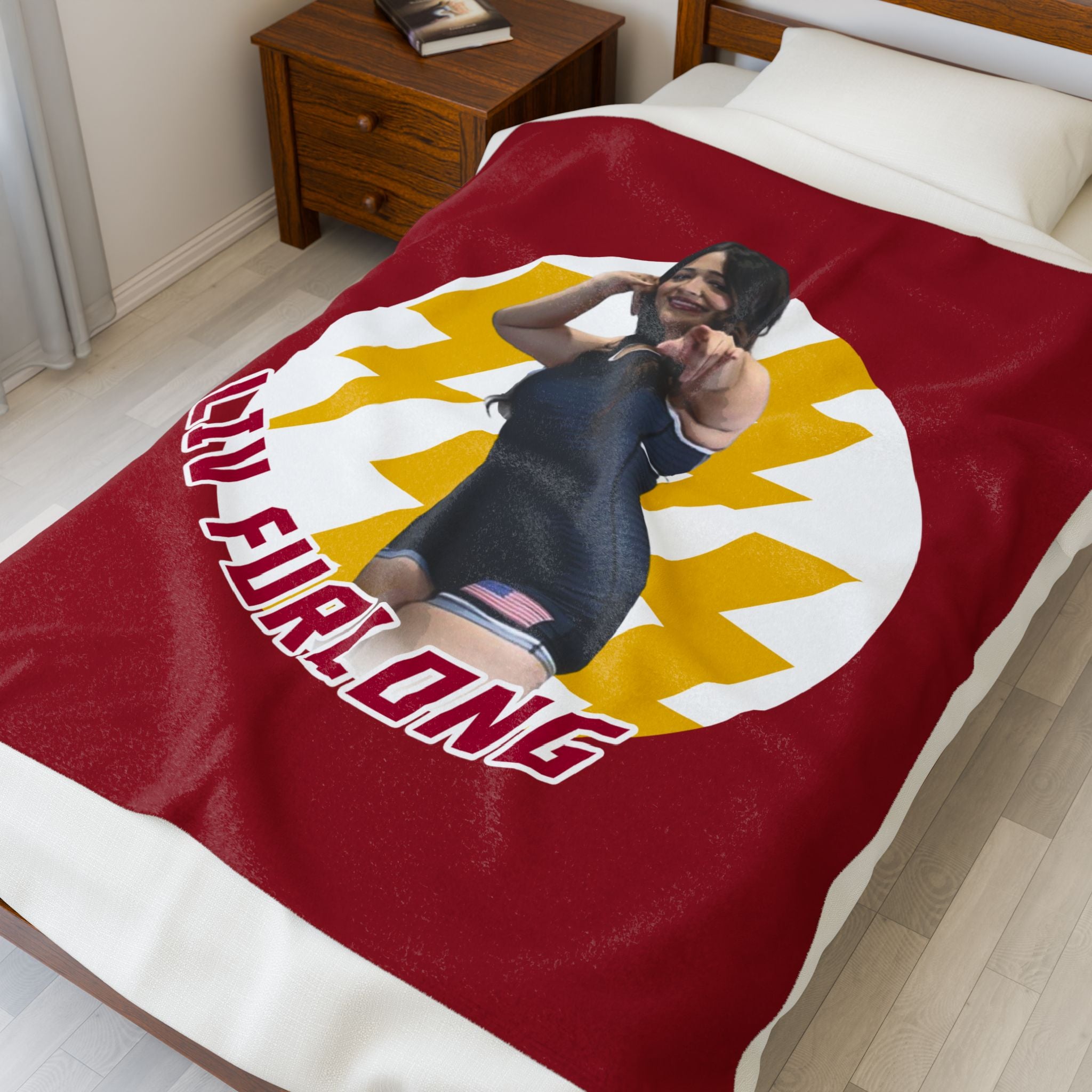 Olivia Furlong Velveteen Plush Blanket