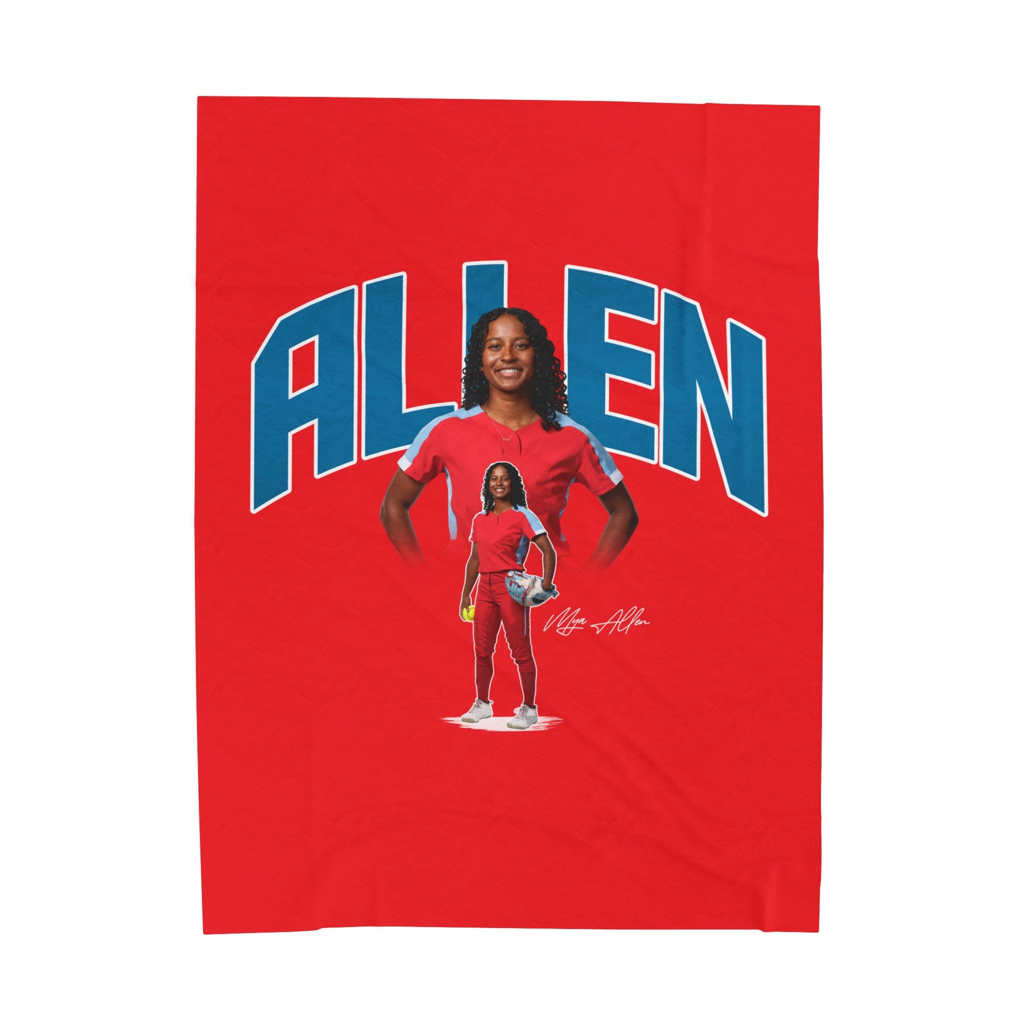 Mya Allen Velveteen Plush Blanket