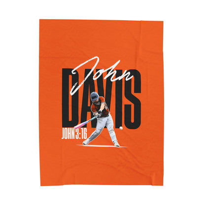 John Davis Velveteen Plush Blanket