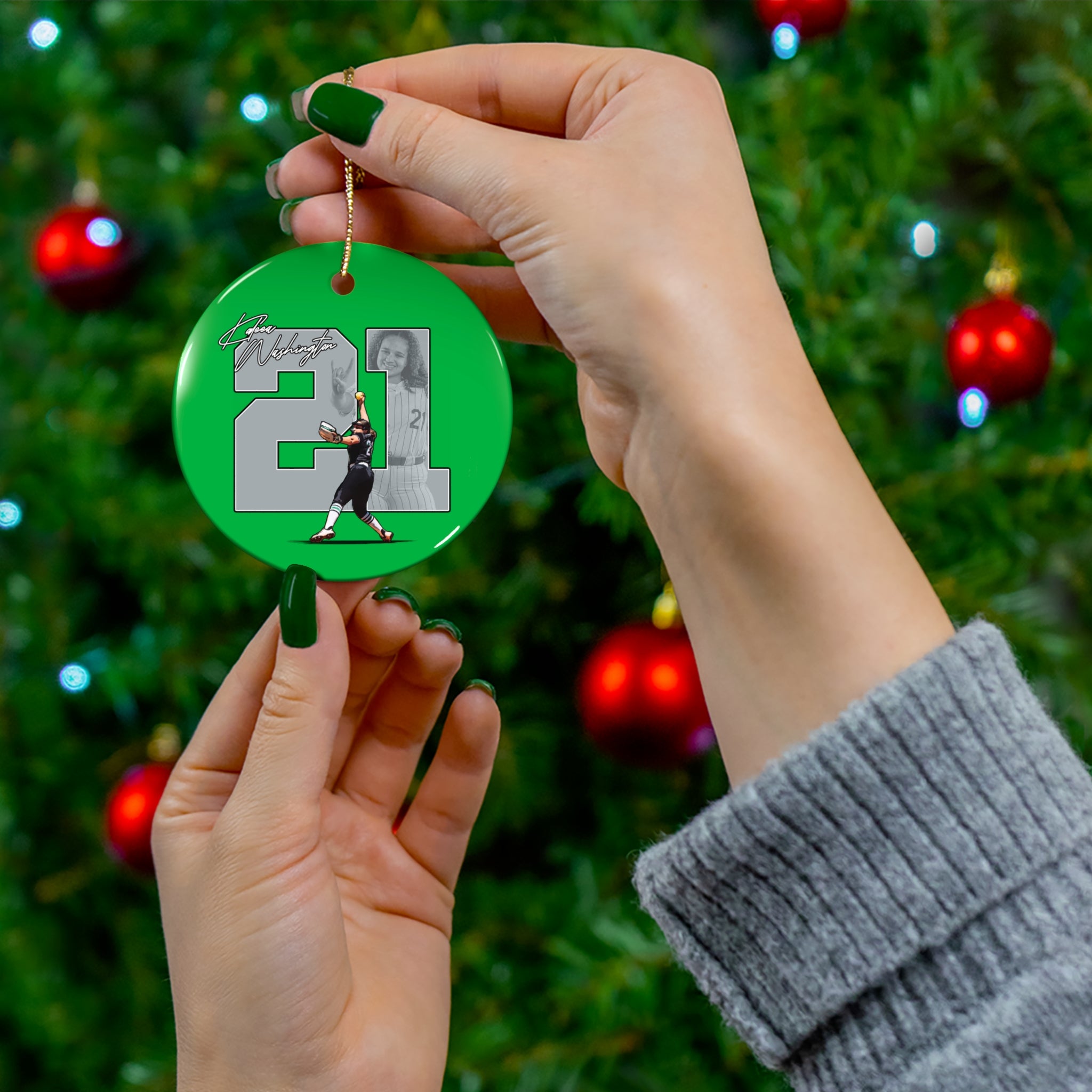 Kaleea Washington Ceramic Ornament