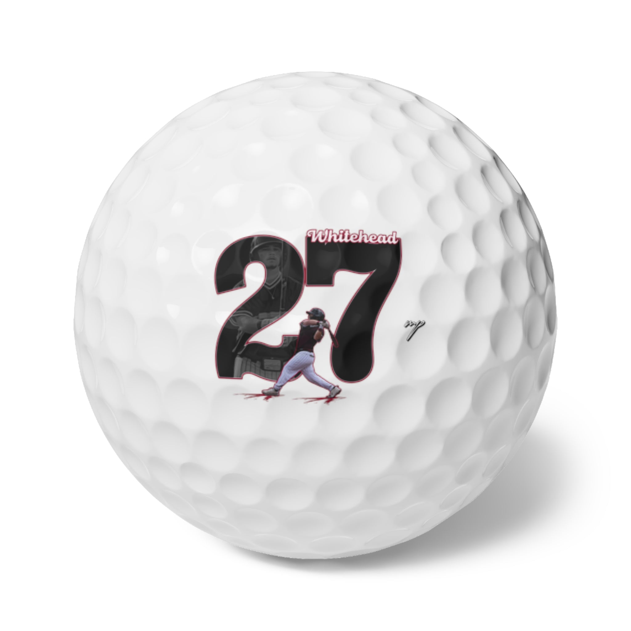 Evan Whitehead Golf Balls, 6pc