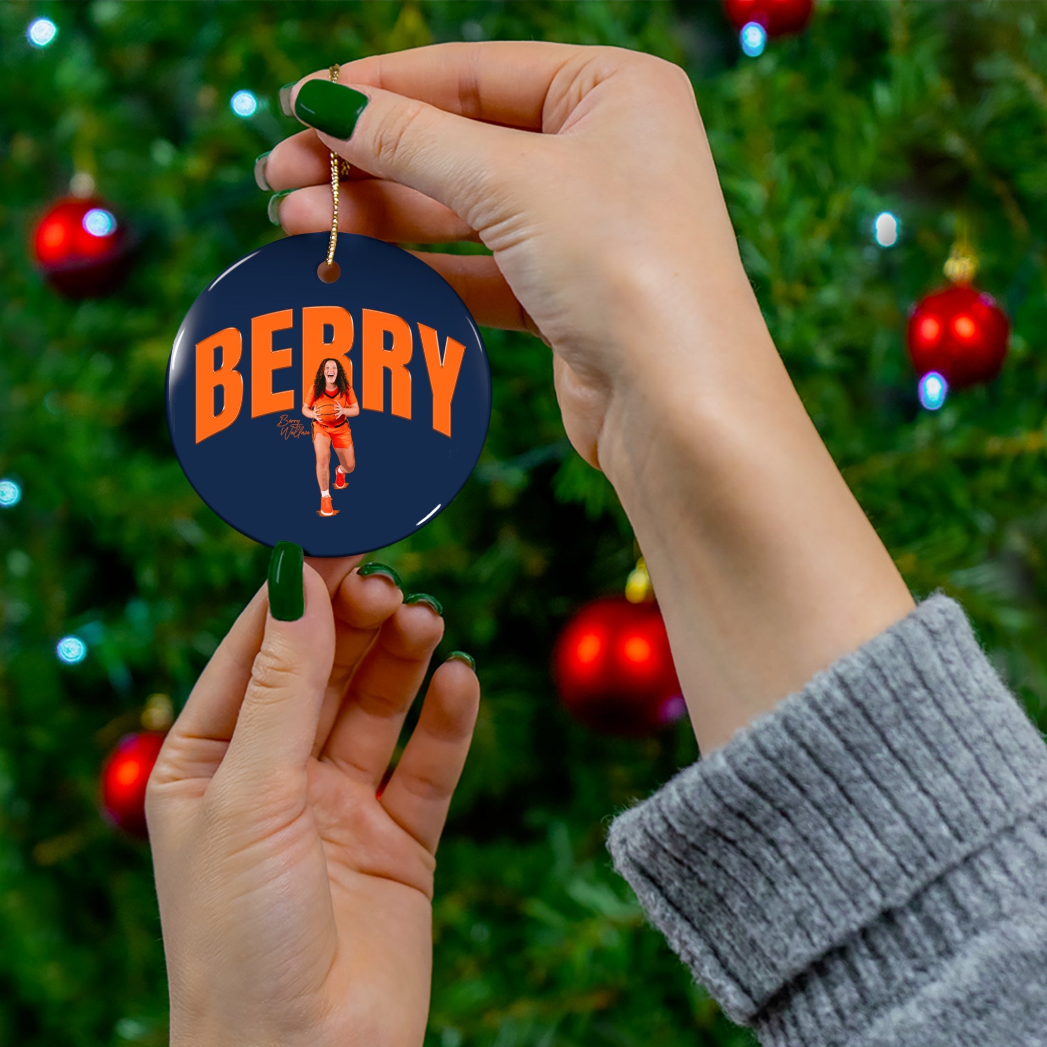 Berry Wallace Ceramic Ornament