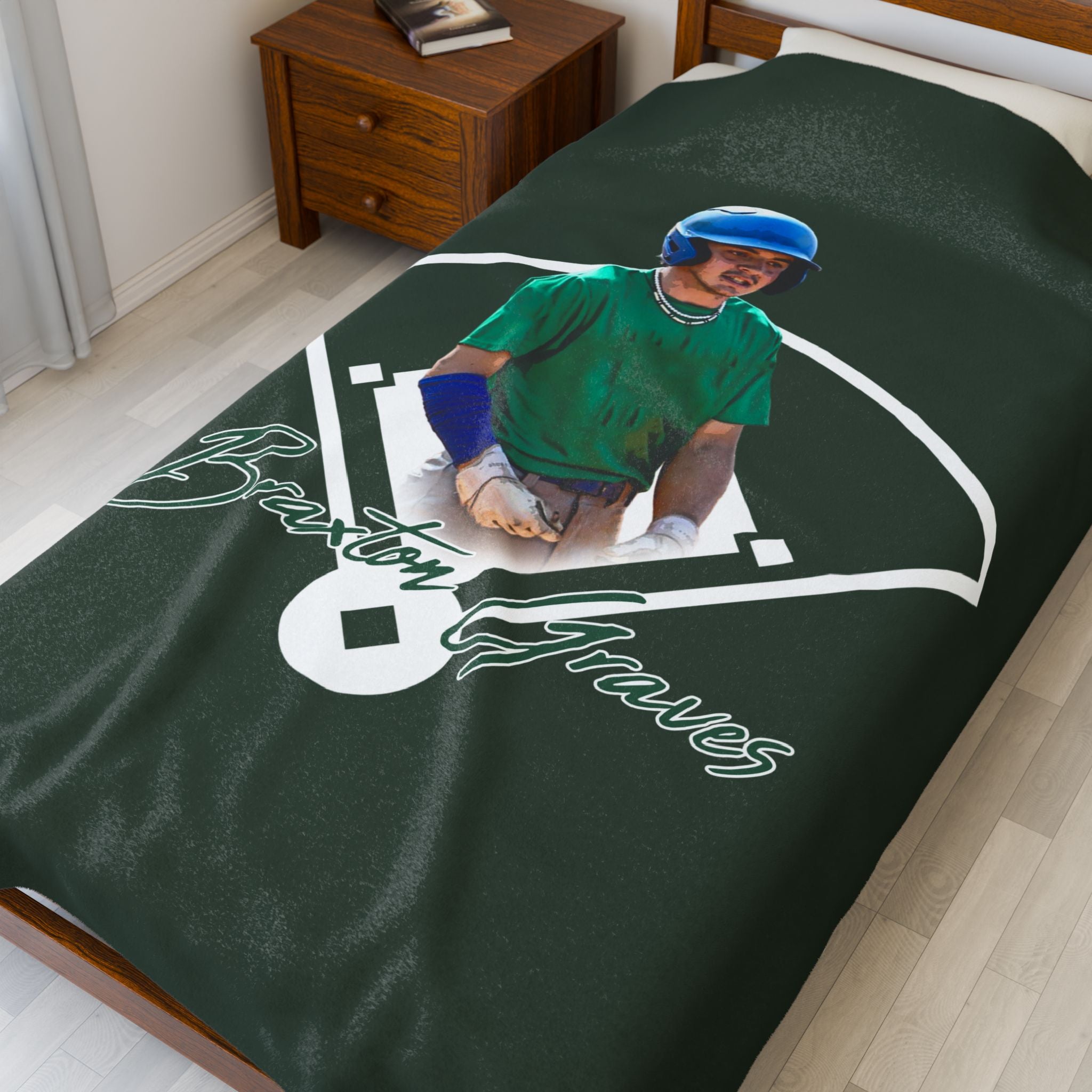 Braxton Graves Velveteen Plush Blanket