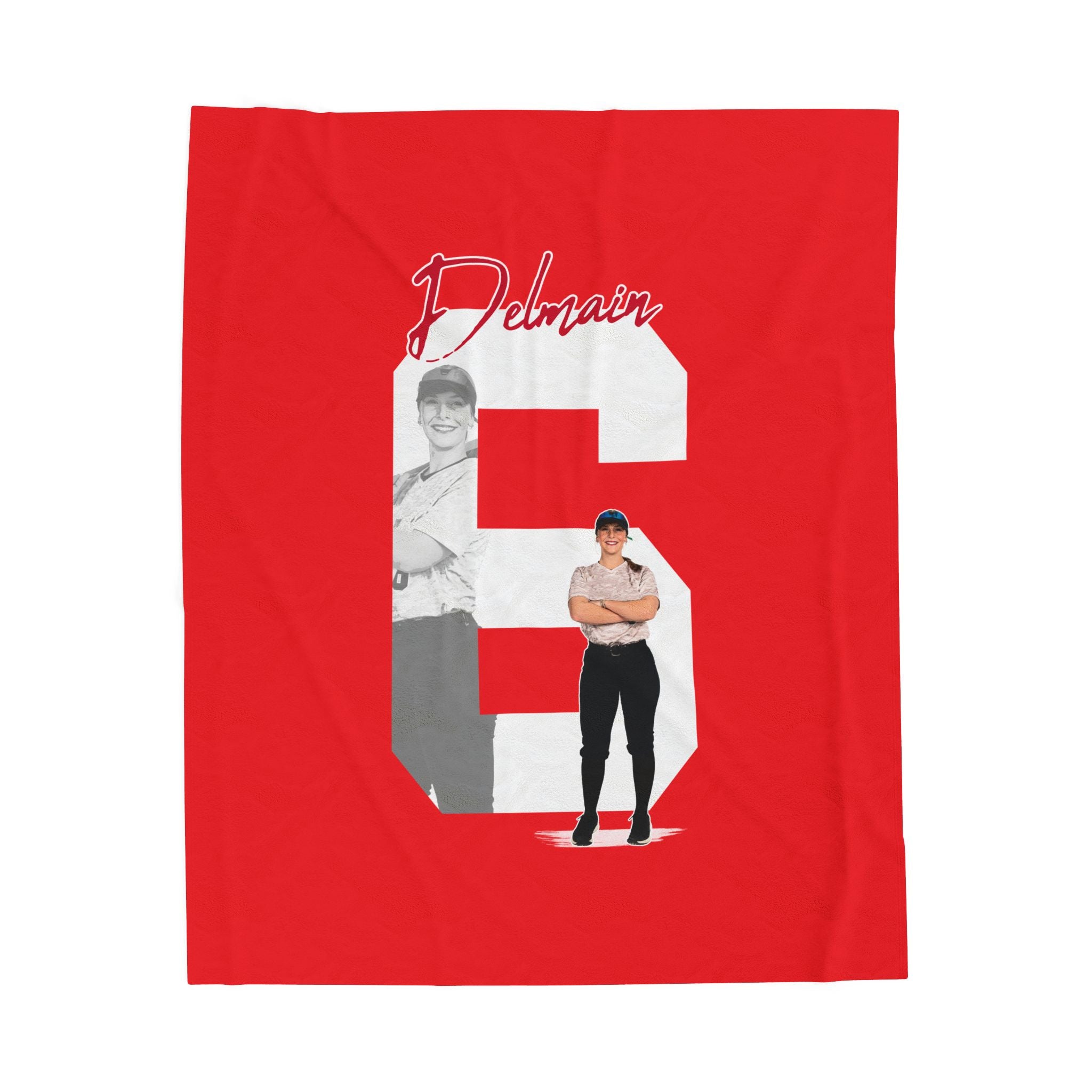 Lily Delmain Velveteen Plush Blanket