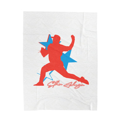 Ethan Johnson Velveteen Plush Blanket
