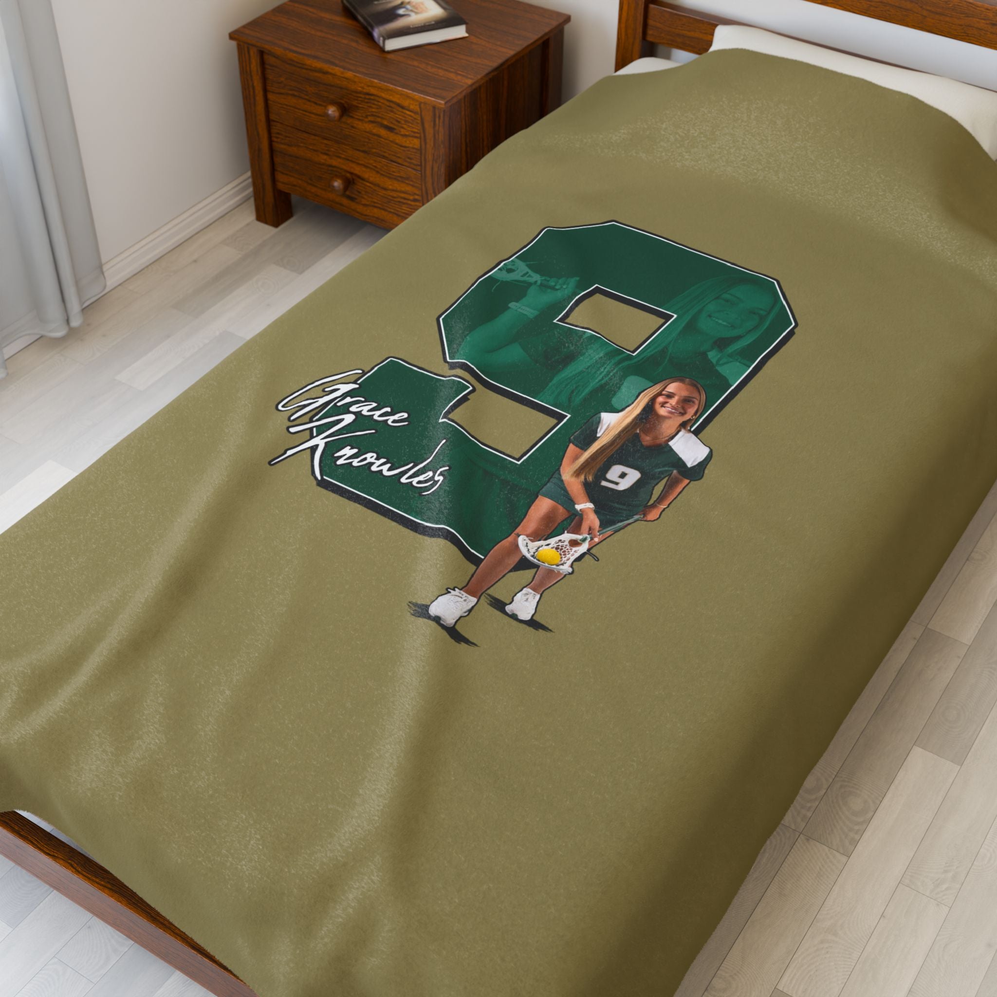 Grace Knowles Velveteen Plush Blanket