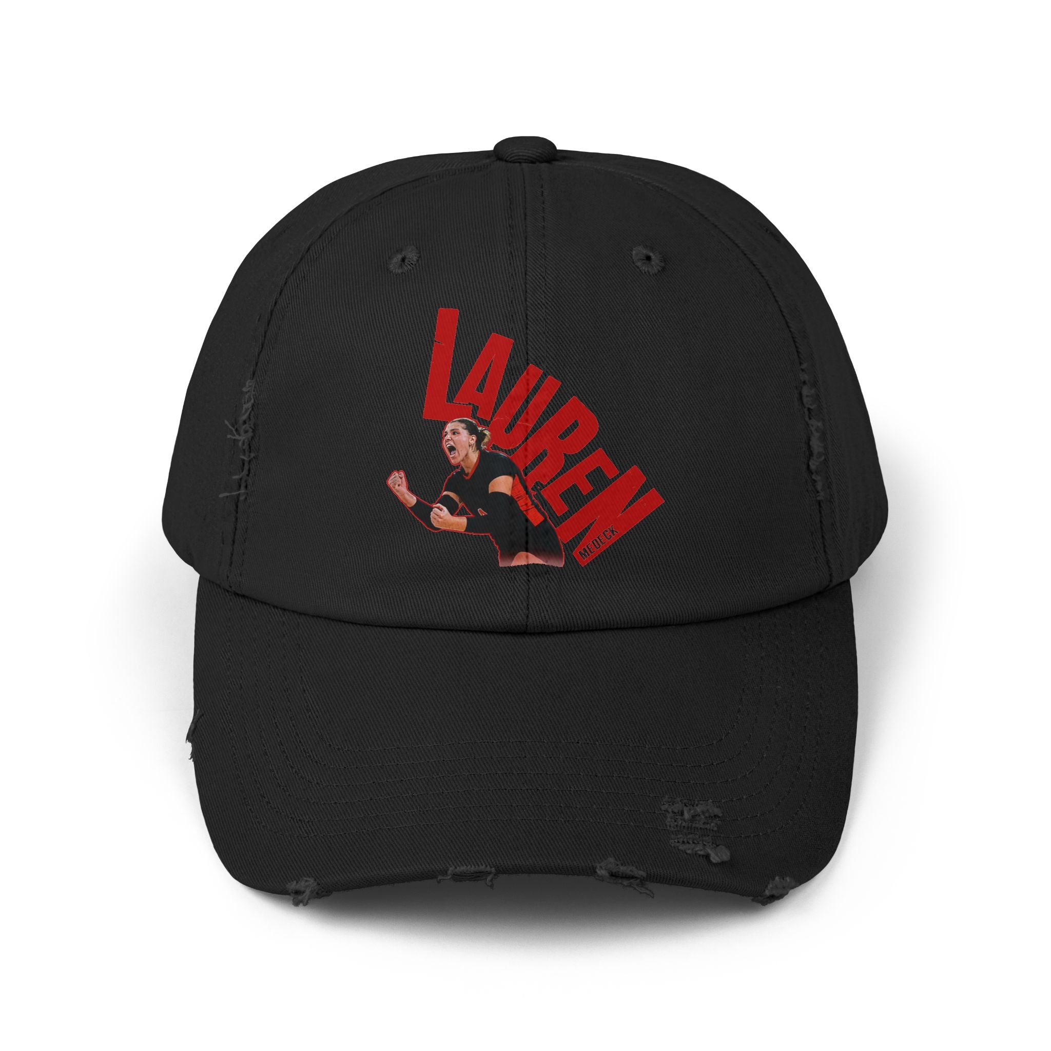Lauren Medeck Distressed Dad Cap