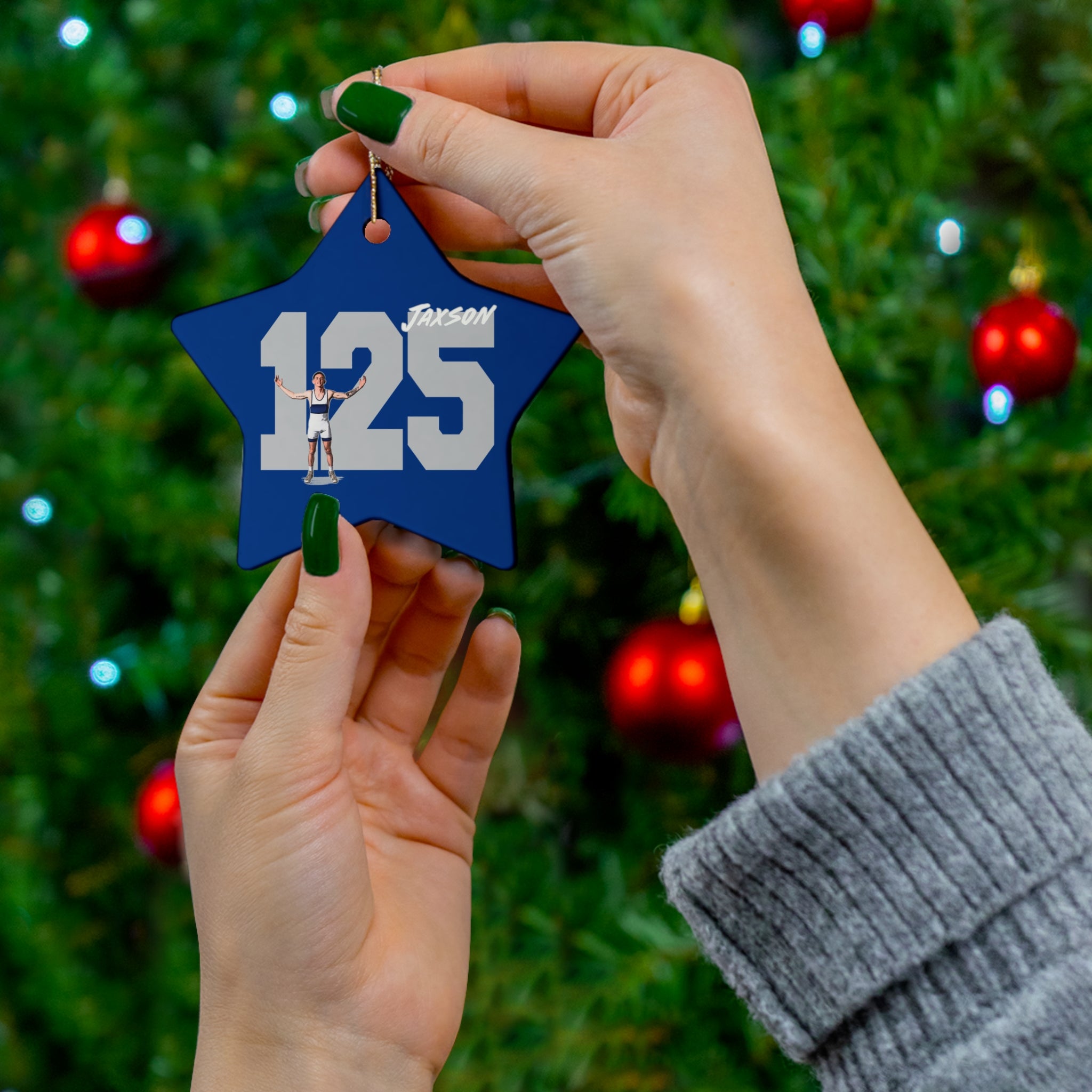 Jaxson Irvine Ceramic Ornament