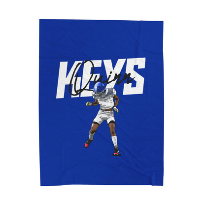 Quinn Keys Velveteen Plush Blanket