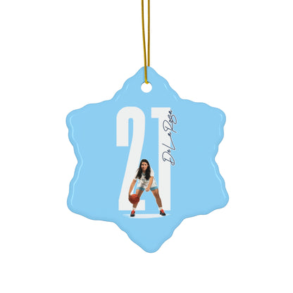 Adrianna De La Rosa Ceramic Ornament