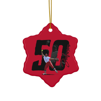 Dezaria Johnson Ceramic Ornament