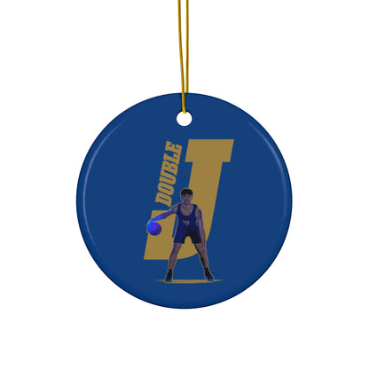 Double J Ceramic Ornament