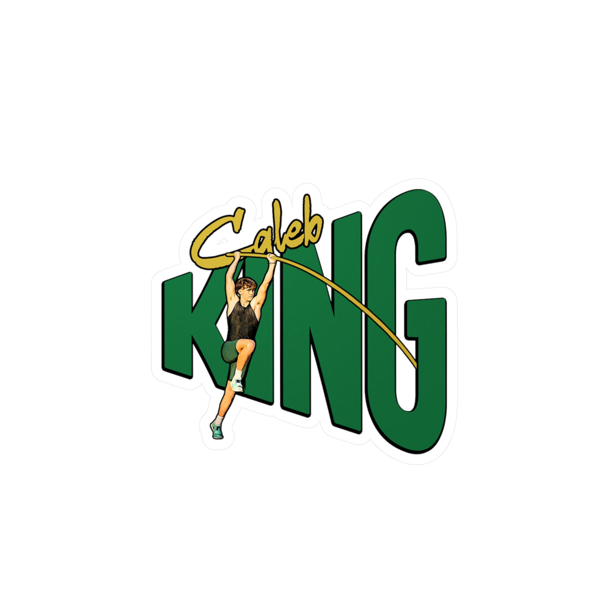 Caleb King Vinyl Decals – MyPlayer Athlete LLC