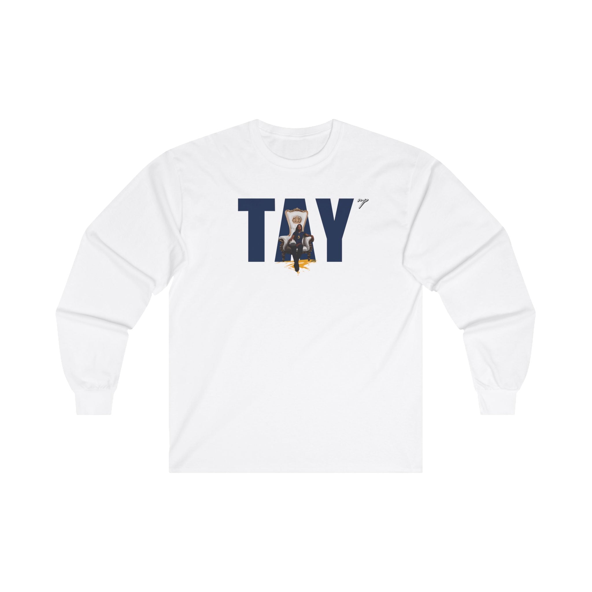 Taylor White Long Sleeve Tee