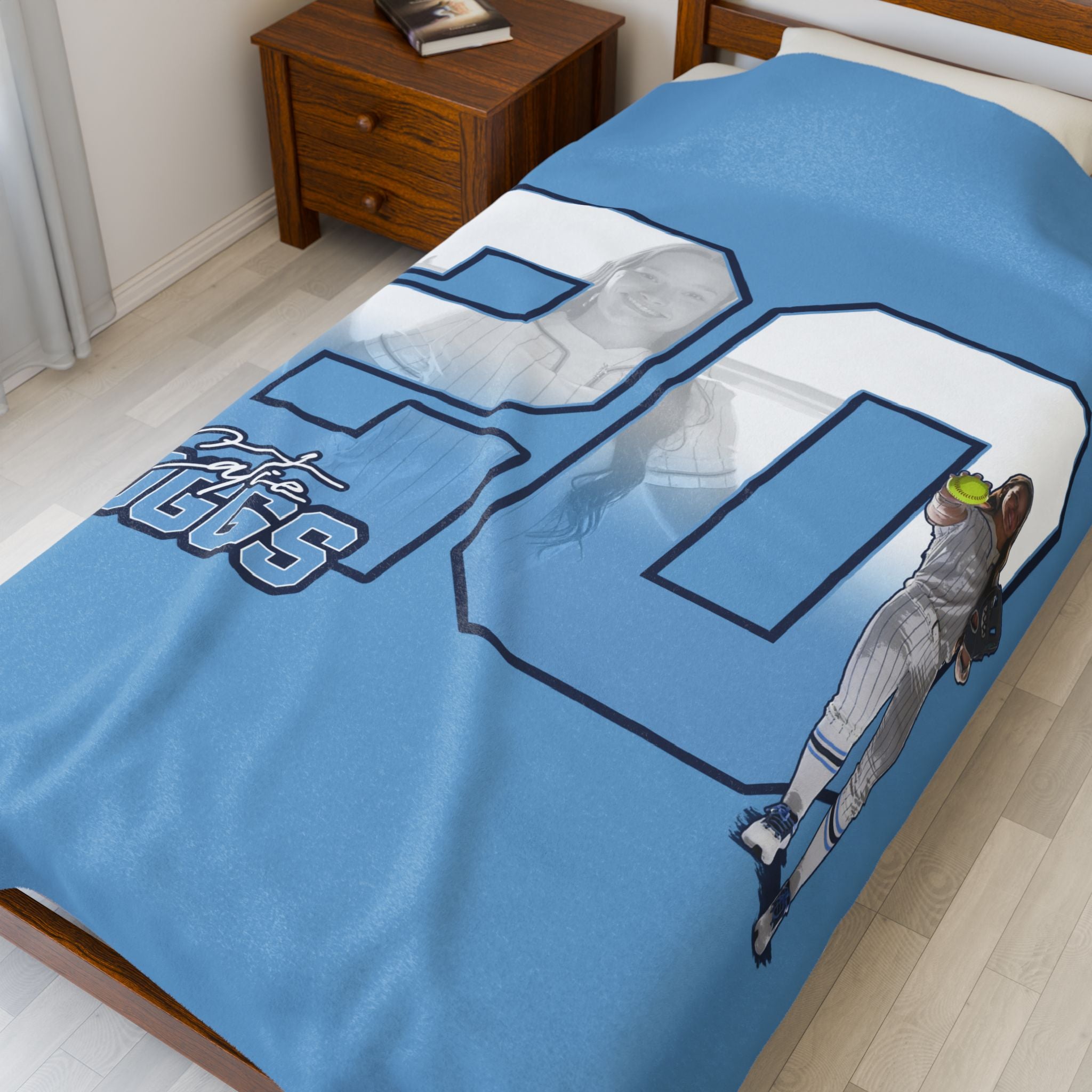 Catie Boggs Velveteen Plush Blanket