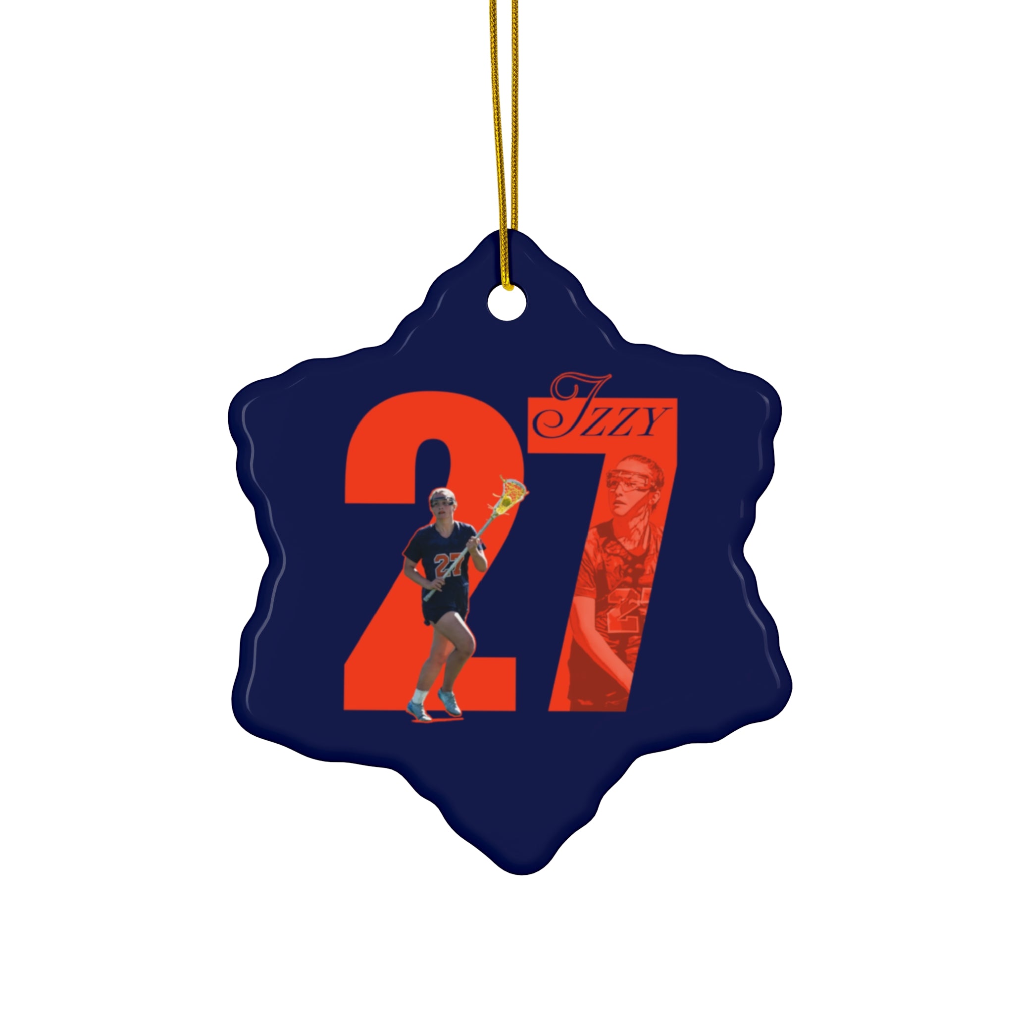 Izzy Lahah Ceramic Ornament