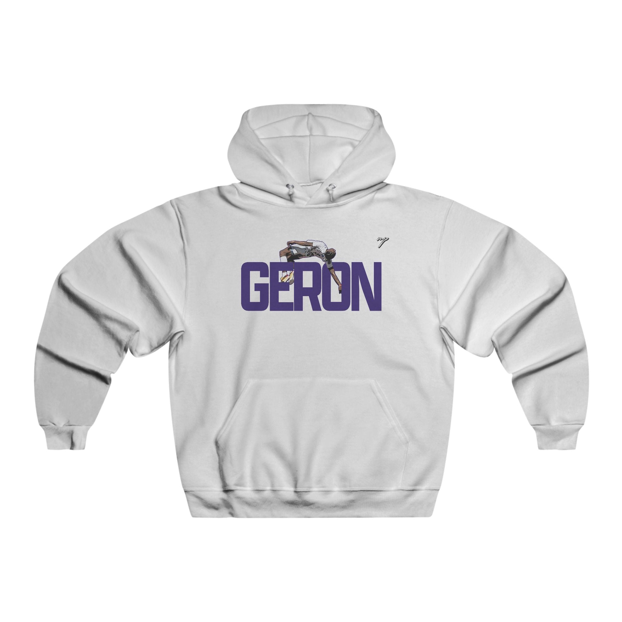 Geron White Vintage Hoodie