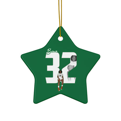 Taja Brown Ceramic Ornament