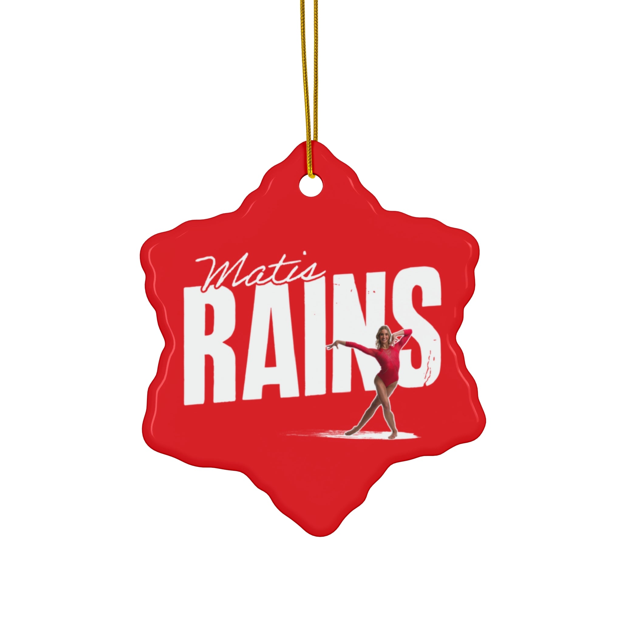 Matis Rains Ceramic Ornament