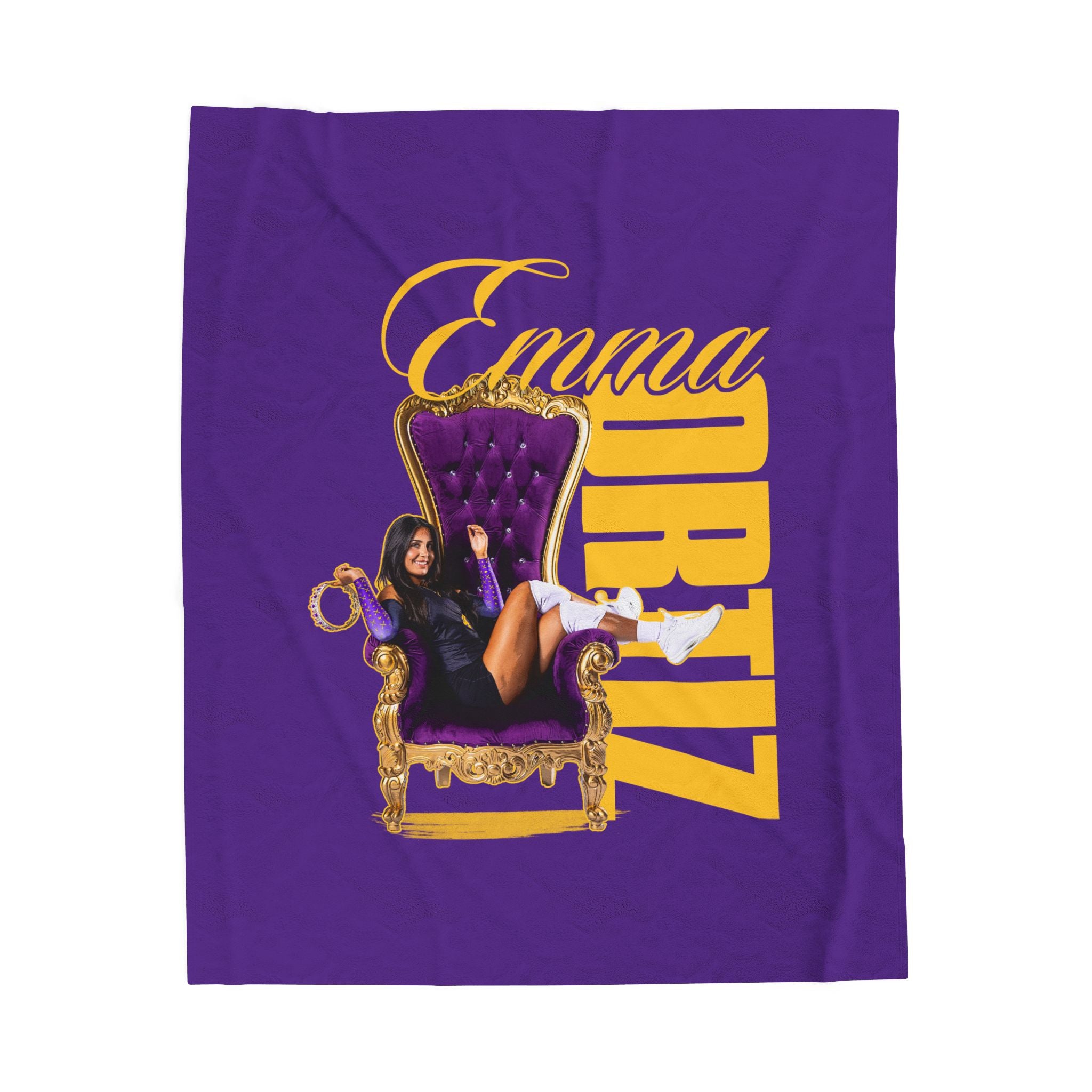 Emma Ortiz Velveteen Plush Blanket