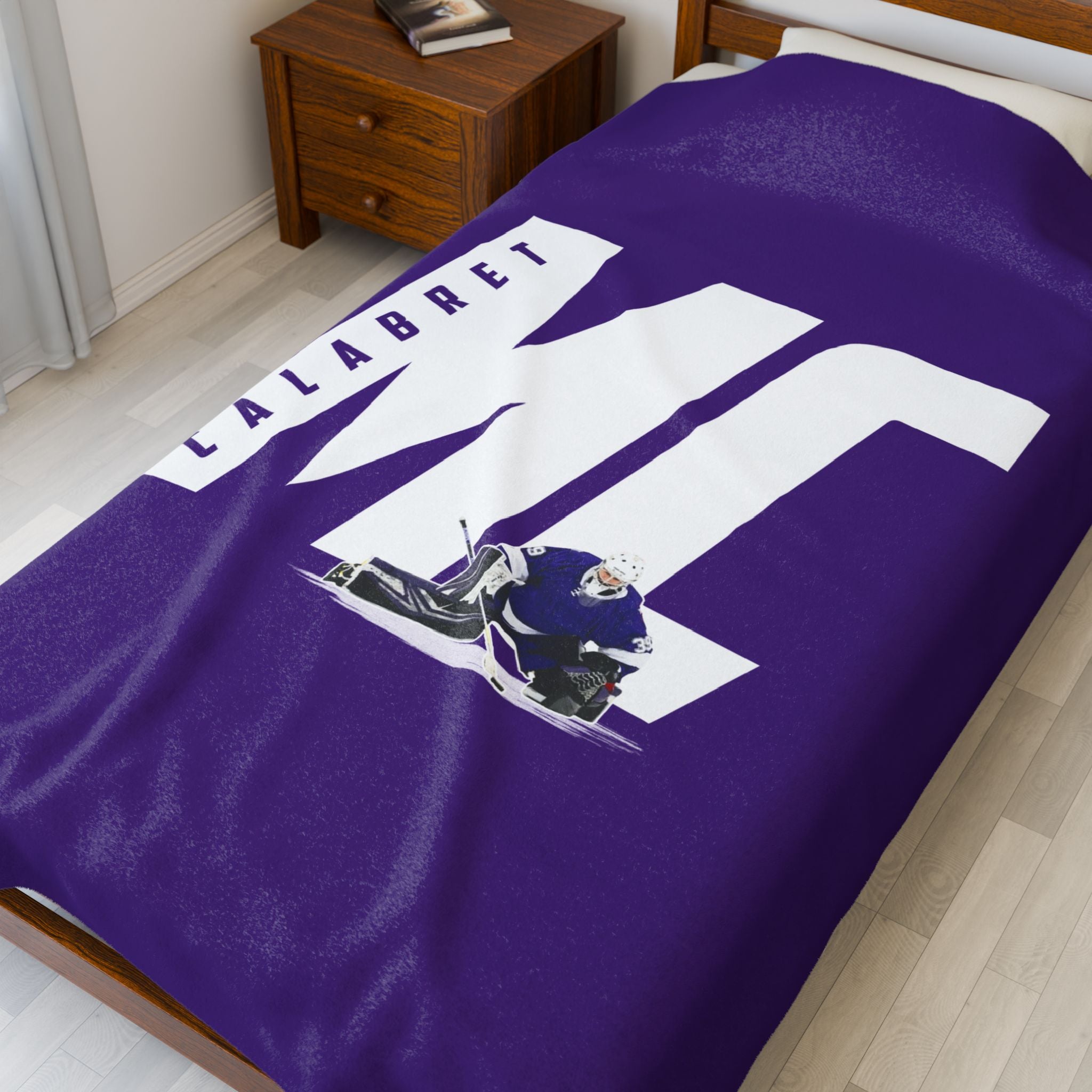 Michael Calabret Velveteen Plush Blanket