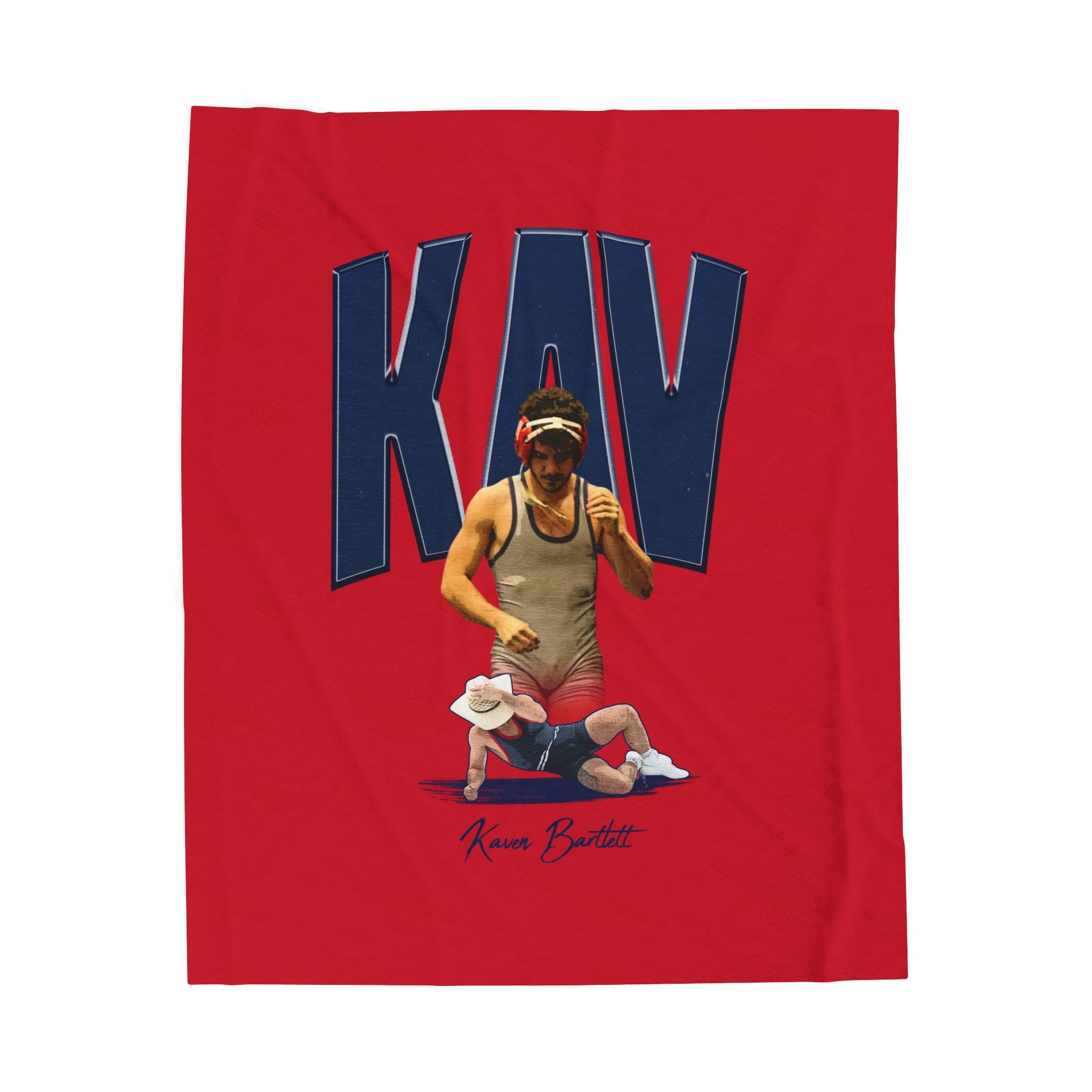 Kaven Bartlett Velveteen Plush Blanket