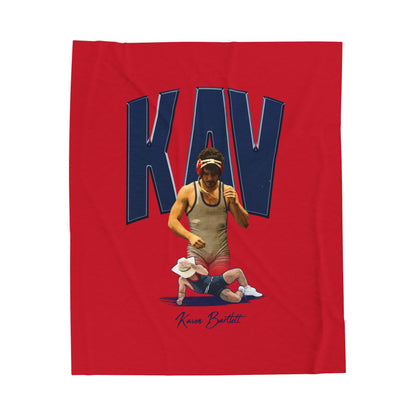 Kaven Bartlett Velveteen Plush Blanket