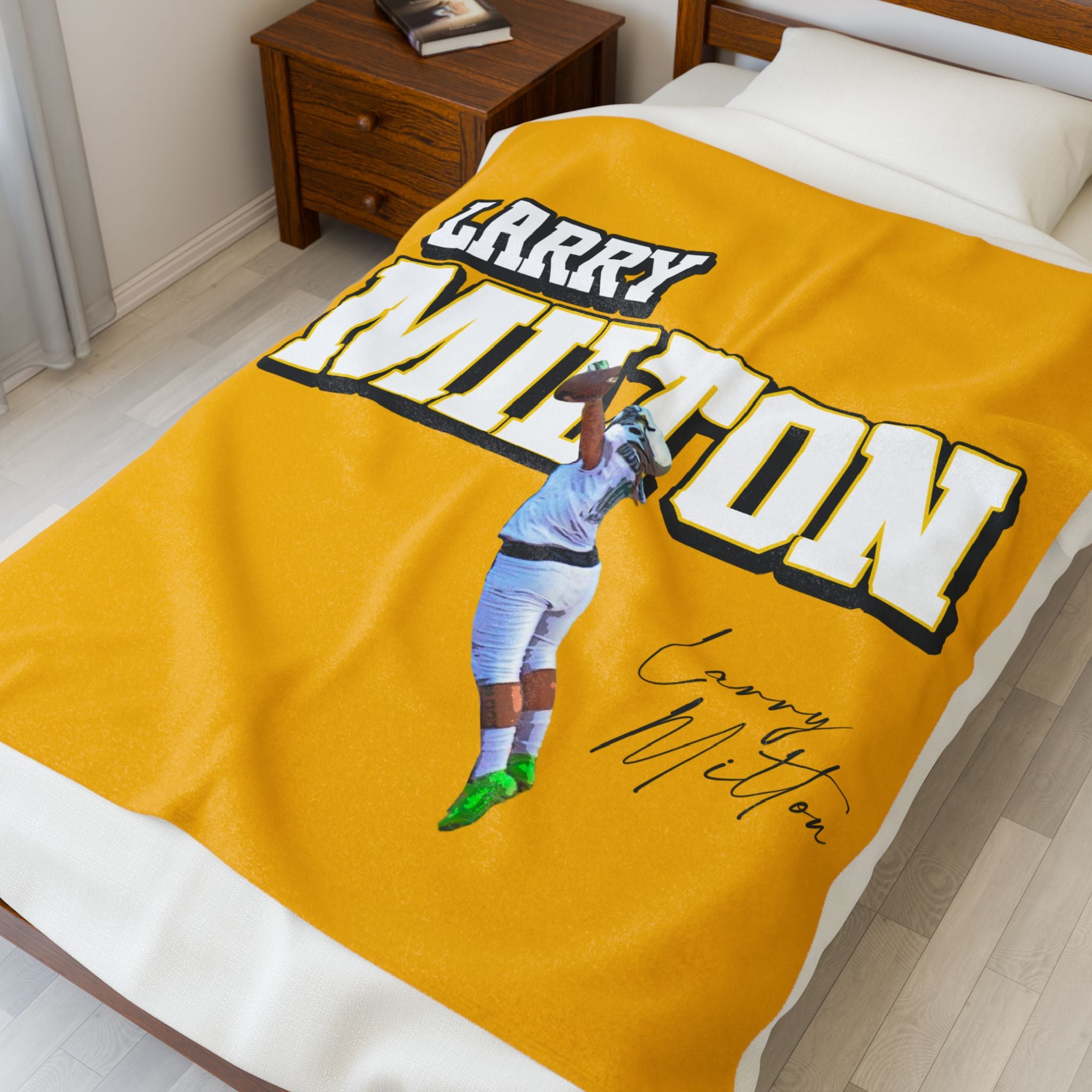 Larry Milton Velveteen Plush Blanket