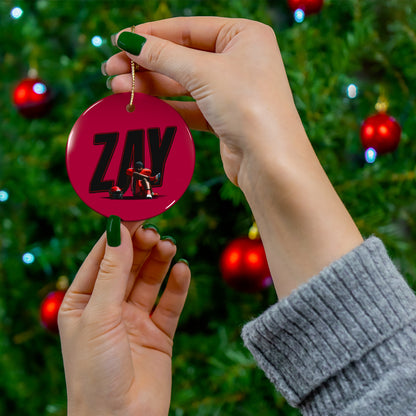 Zay Meeks Ceramic Ornament