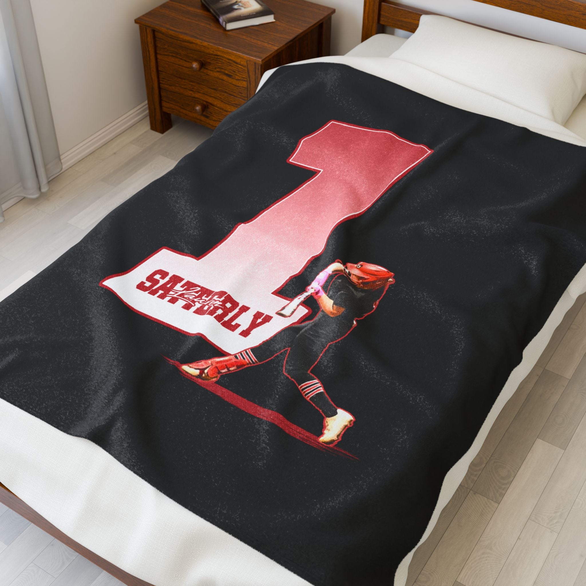 Lauren Satterly Velveteen Plush Blanket