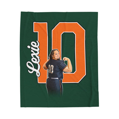 Lexington Jenkins Velveteen Plush Blanket