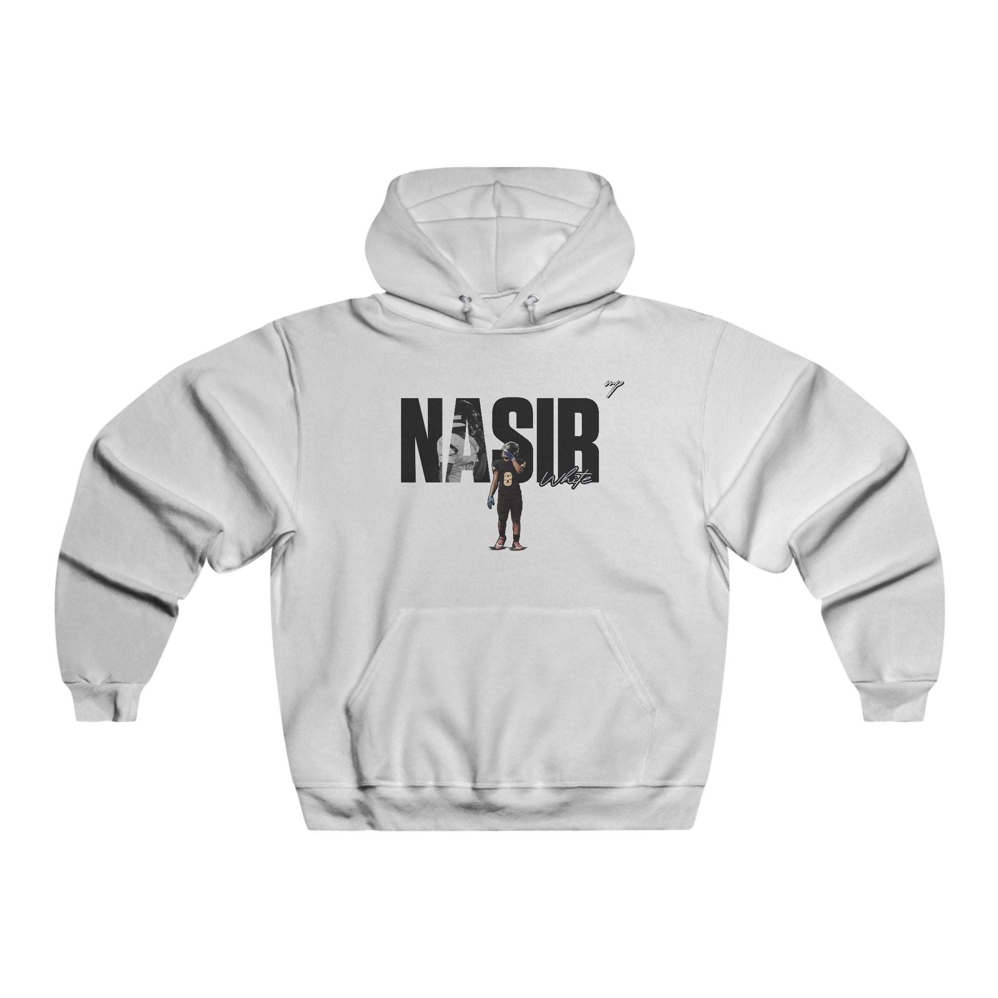 Nasir White Vintage Hoodie