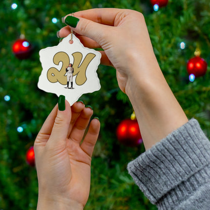 Gabi Casco Ceramic Ornament