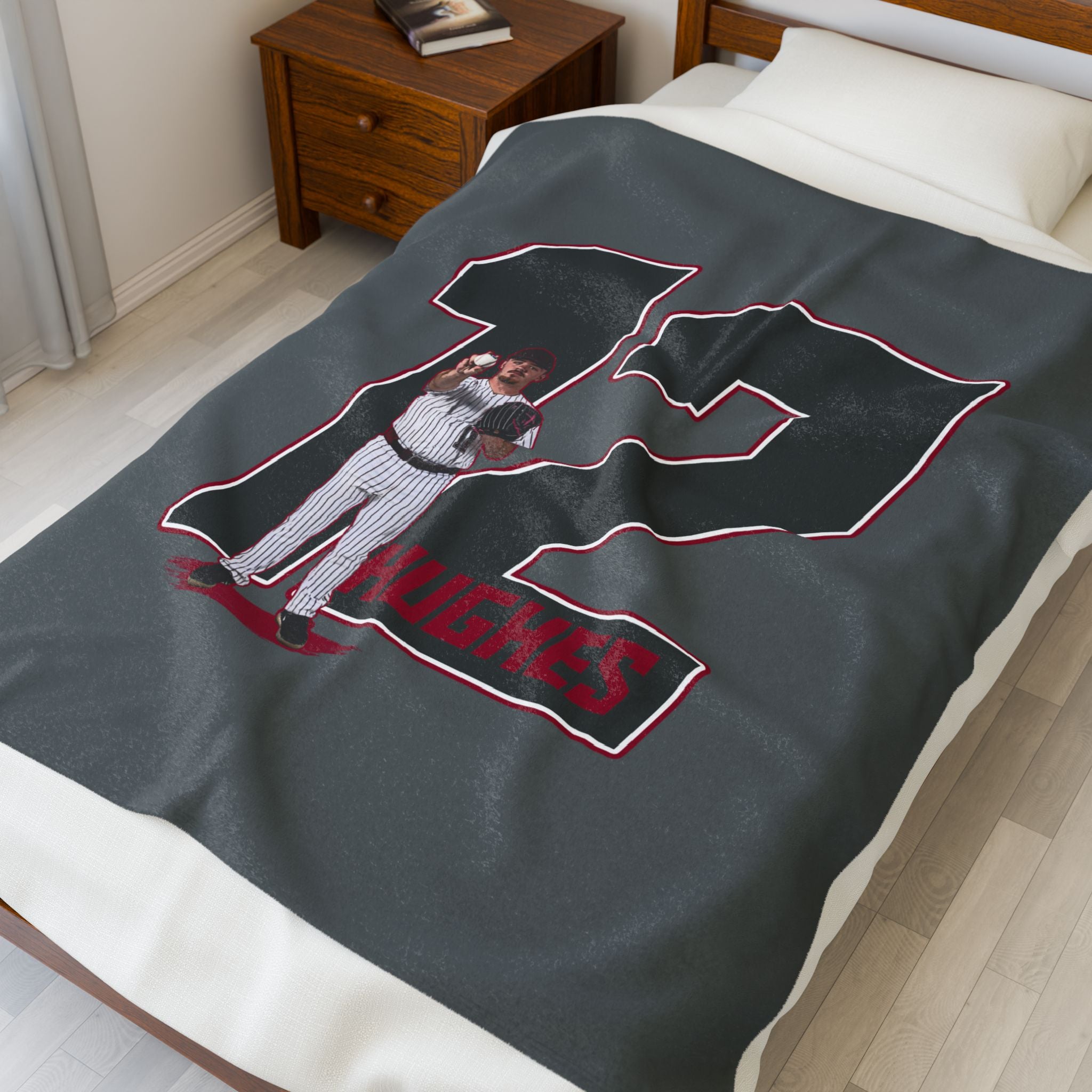 Tyler Hughes Velveteen Plush Blanket