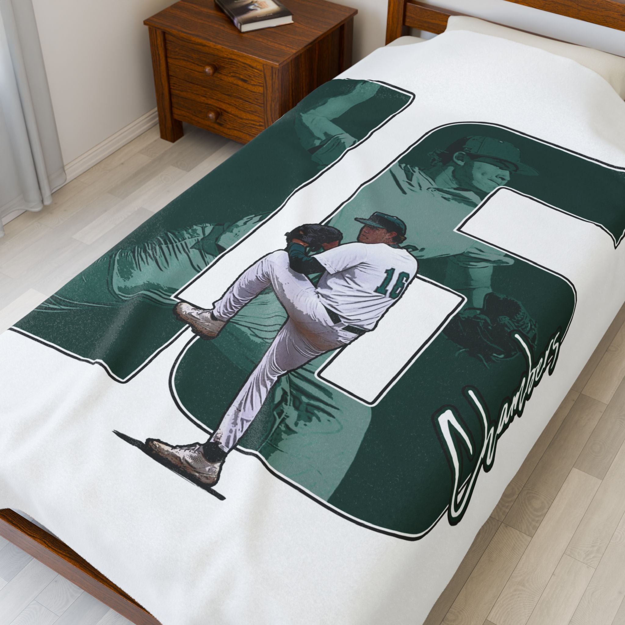 Brady Chambers Velveteen Plush Blanket