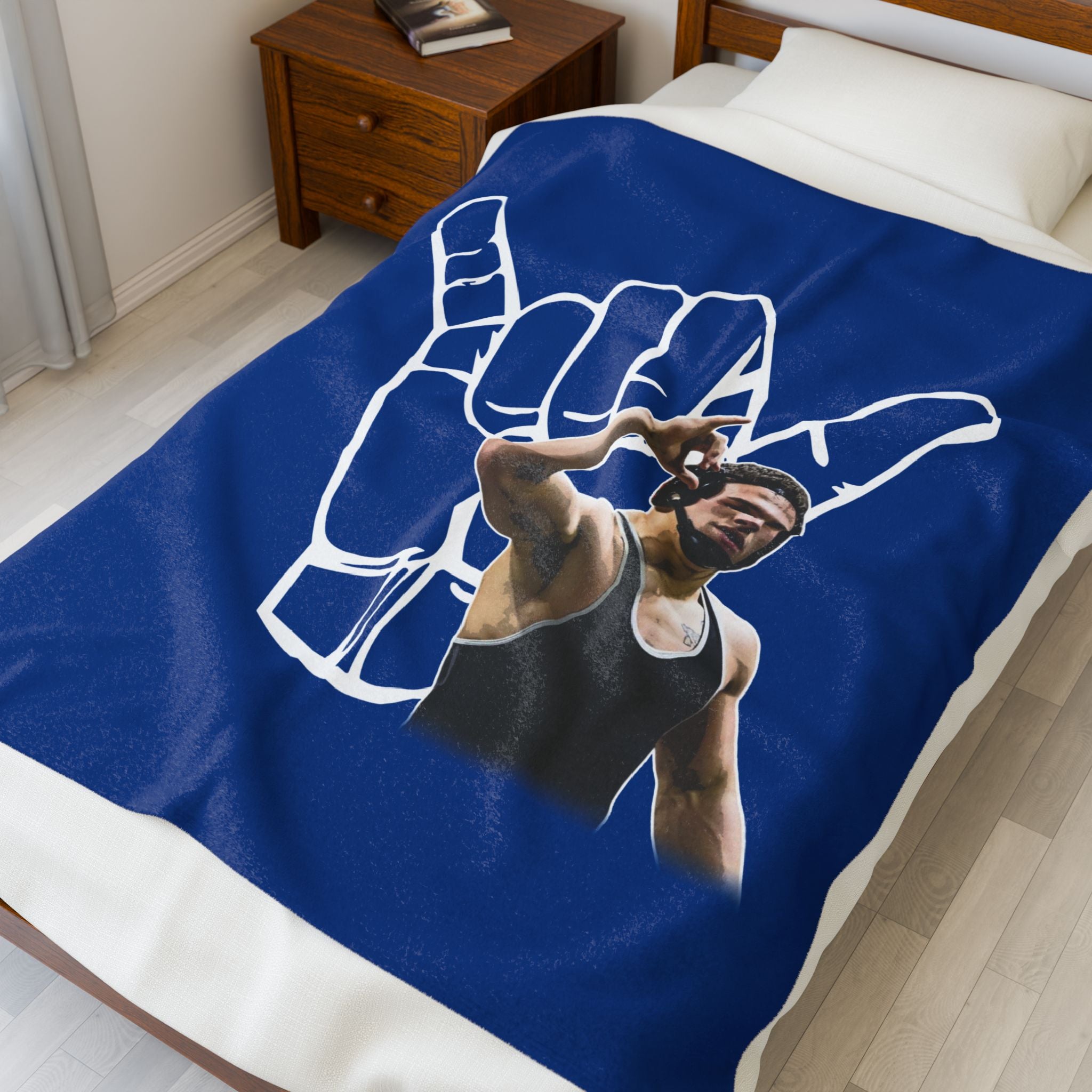 Aidan Wallace Velveteen Plush Blanket