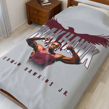 Sherman Hawkins Jr Velveteen Plush Blanket