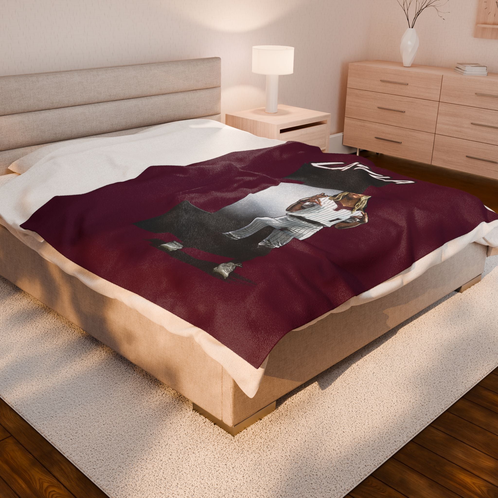 Layla Gugino Velveteen Plush Blanket