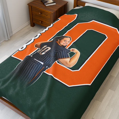 Lexington Jenkins Velveteen Plush Blanket