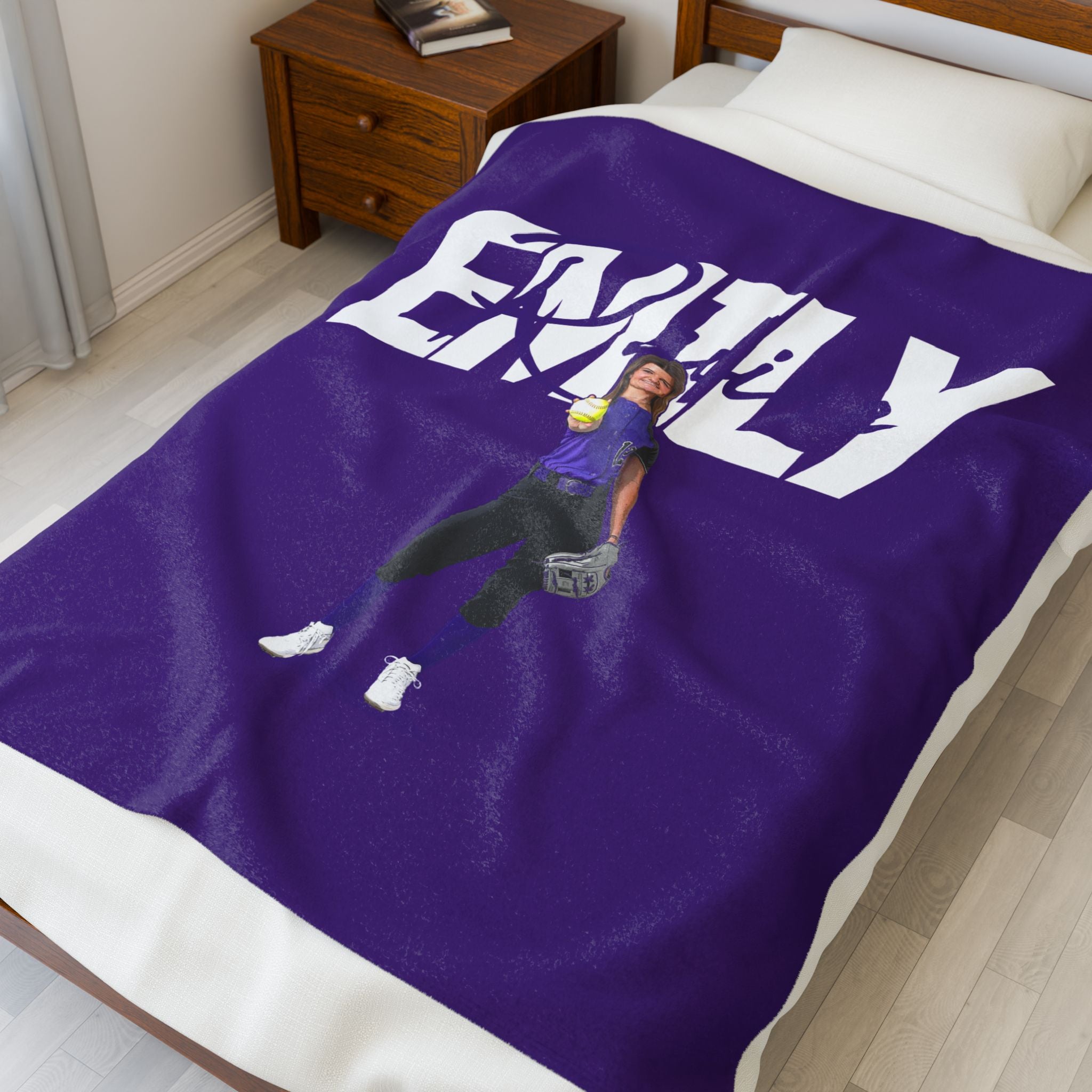 Emily Racine Velveteen Plush Blanket