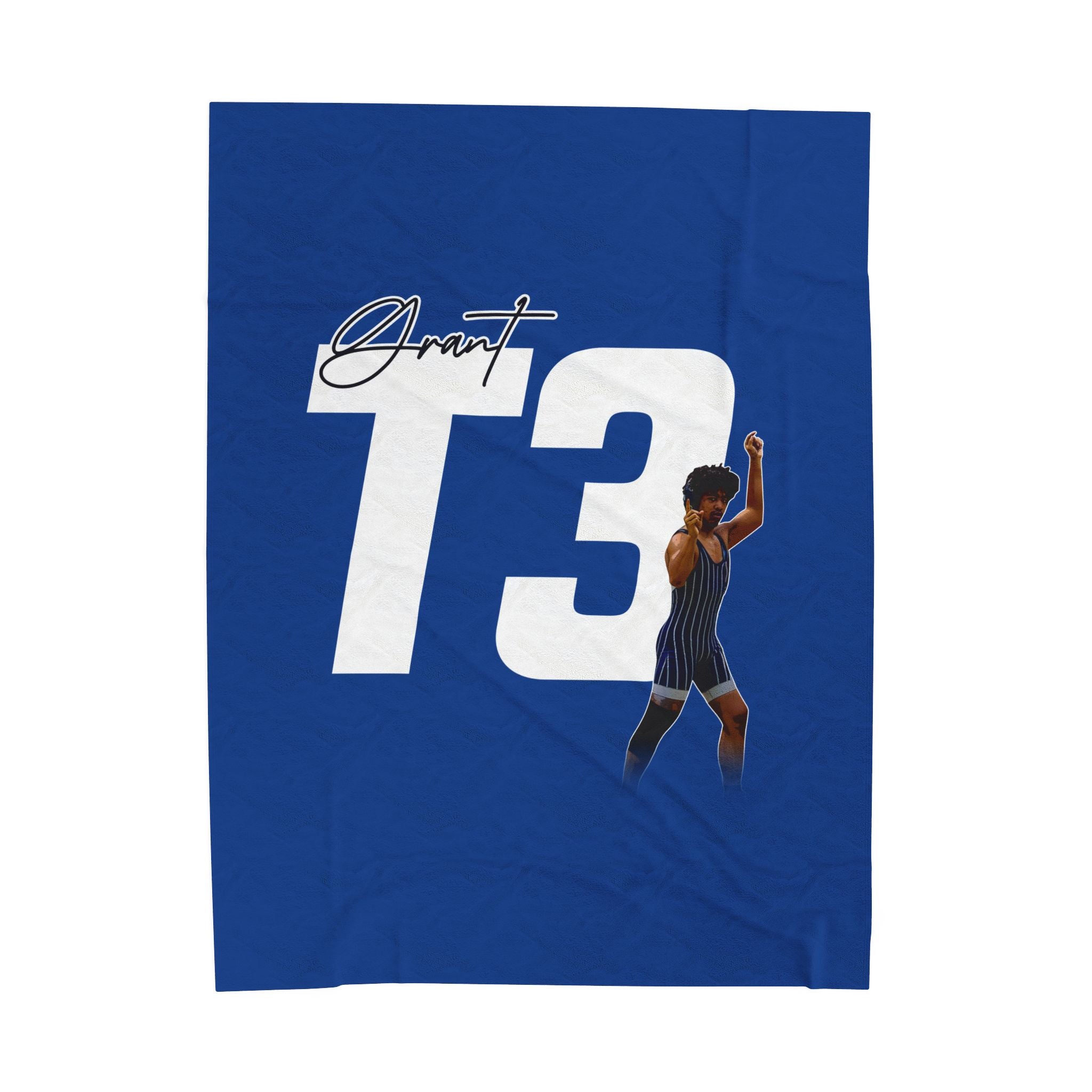 Thomas Grant Velveteen Plush Blanket