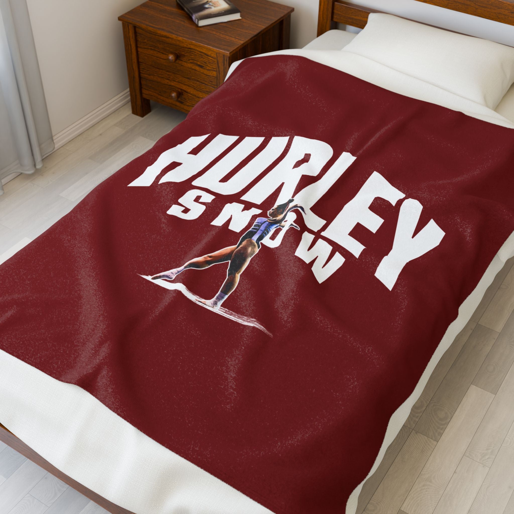 Hurley Snow Velveteen Plush Blanket