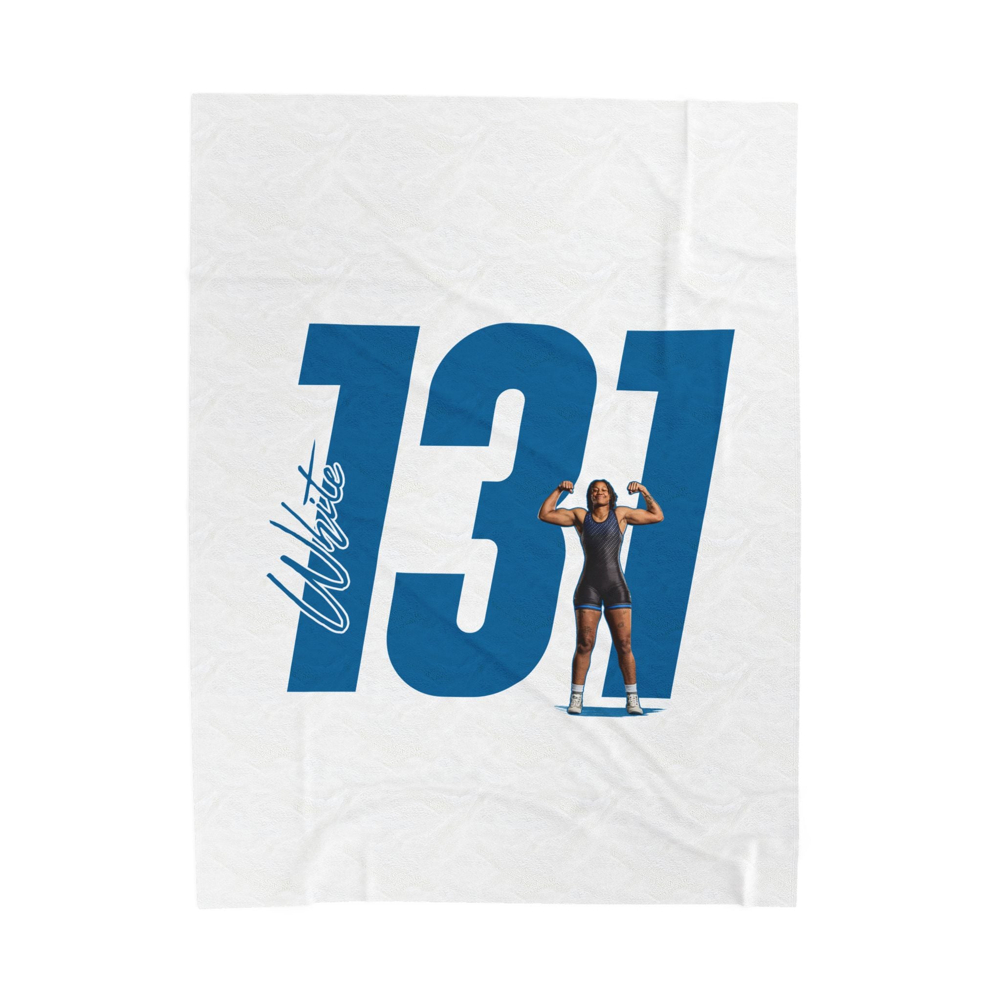 Bryce White Velveteen Plush Blanket