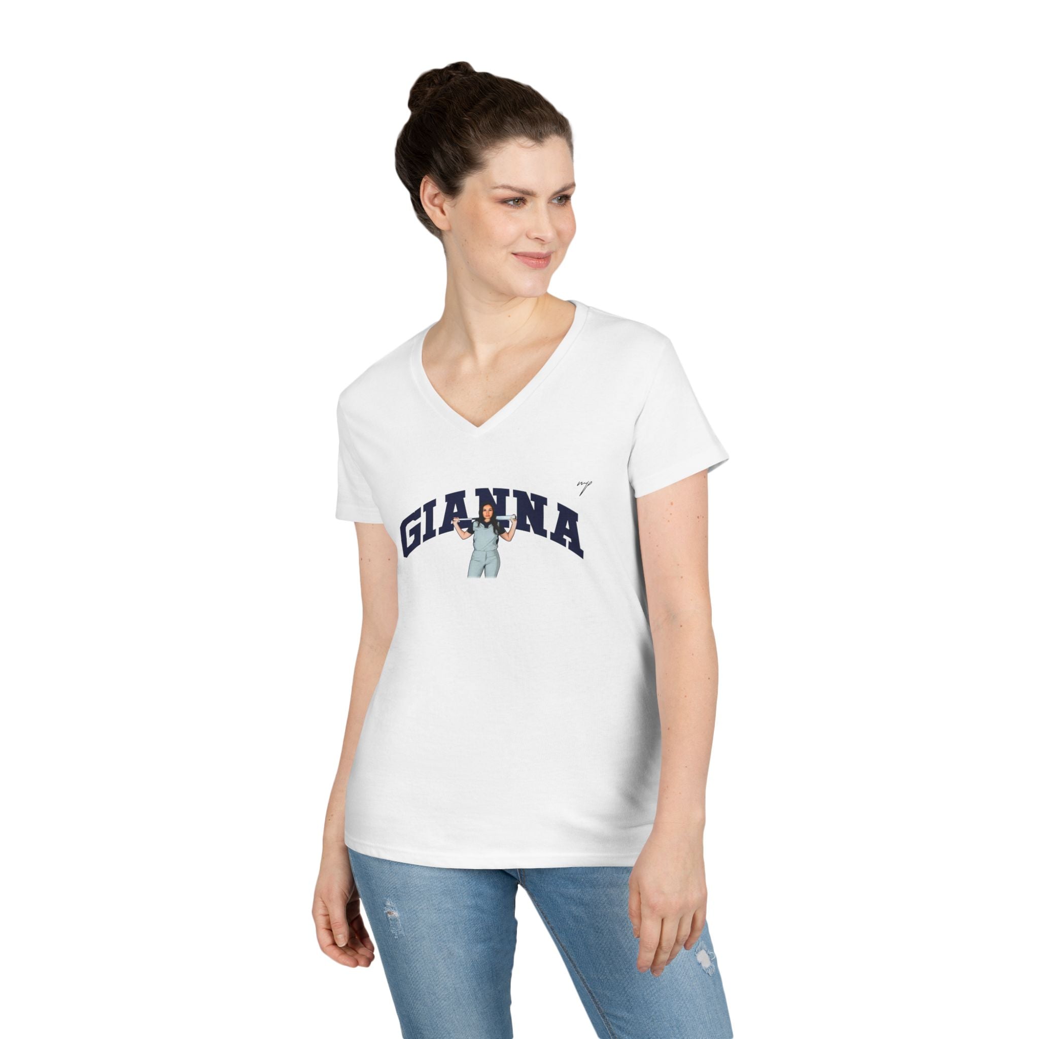 Gianna Serrano V-Neck Tee