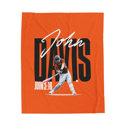 John Davis Velveteen Plush Blanket