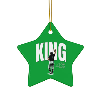 Jules King Ceramic Ornament