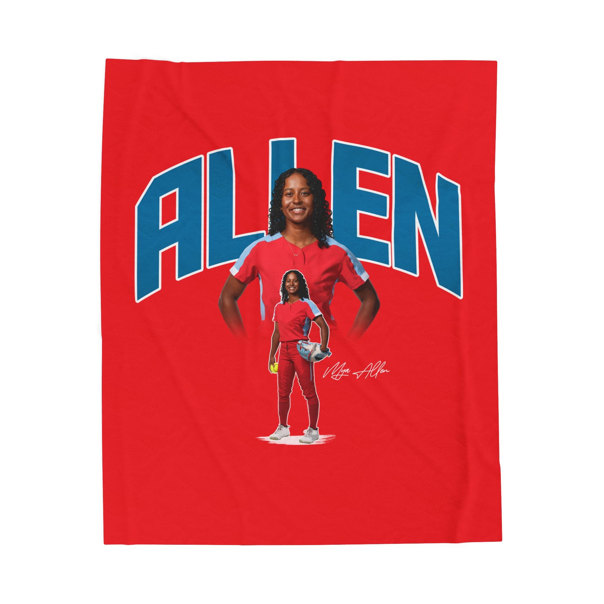 Mya Allen Velveteen Plush Blanket