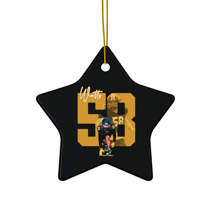 Kaden Watts Ceramic Ornament
